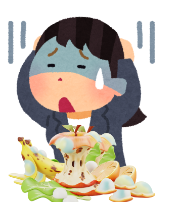 食品ロスで悩む女性