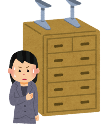 ビクビクする　地震に