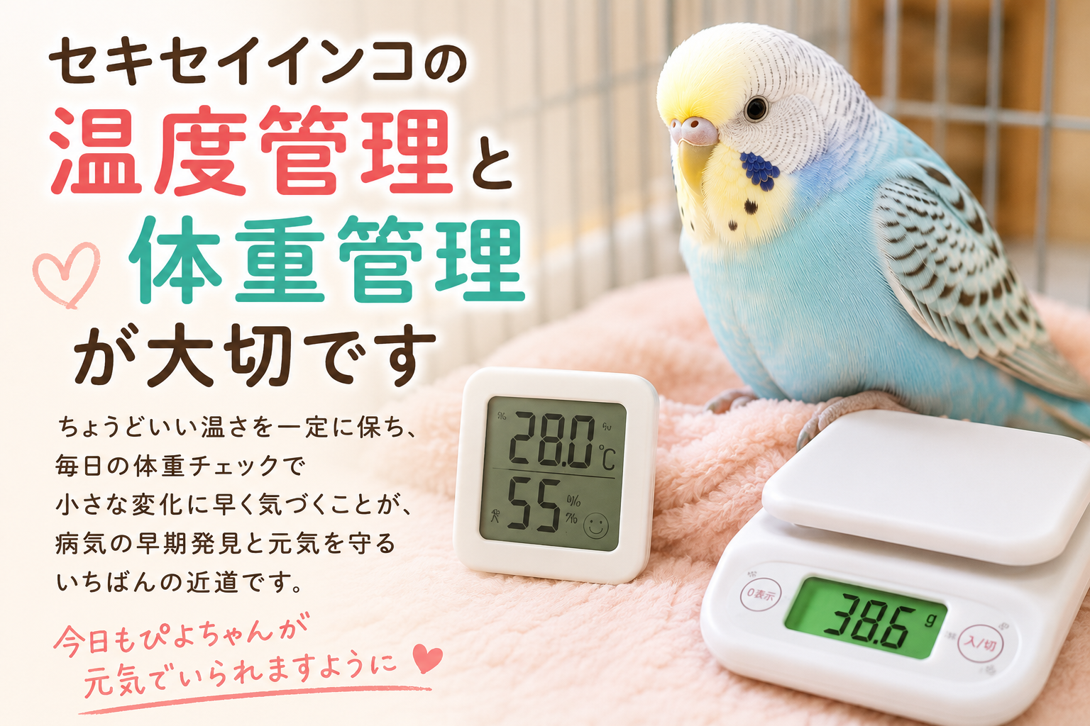 セキセイインコの管理